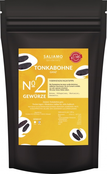 100g Tonkabohnen ganz aus Brasilien, Wildsammlung